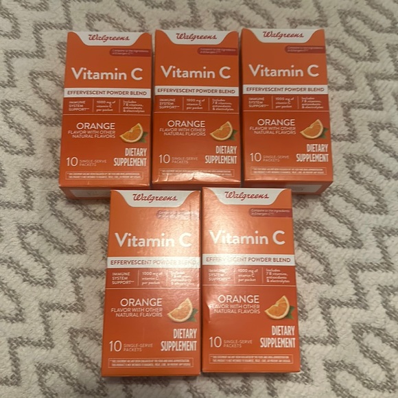 Vitamin C Other 5 Packs Vitamin C Effervescent Powder Blend Orange